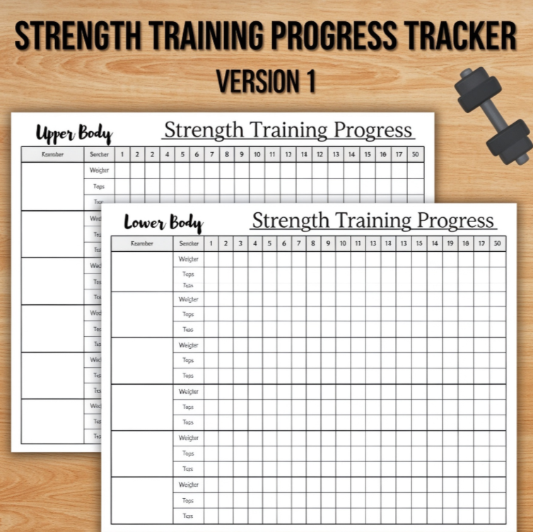 Weight Training Progress Log