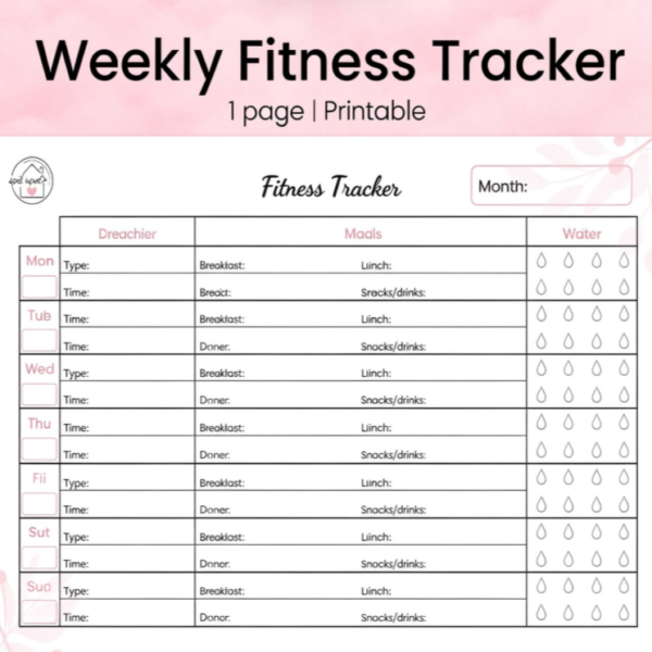 Weekly Fitness Challenge Tracker