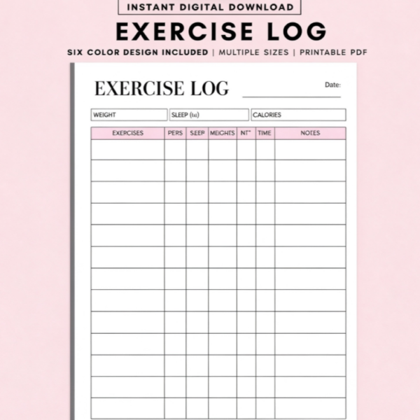 Home Workout Activity Log