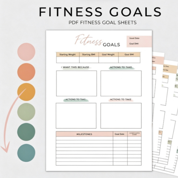 Monthly Fitness Goal Review Sheet