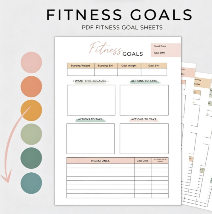 Monthly Fitness Goal Review Sheet