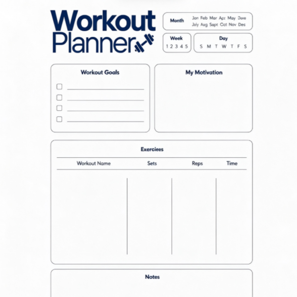 Exercise Routine Builder Worksheet