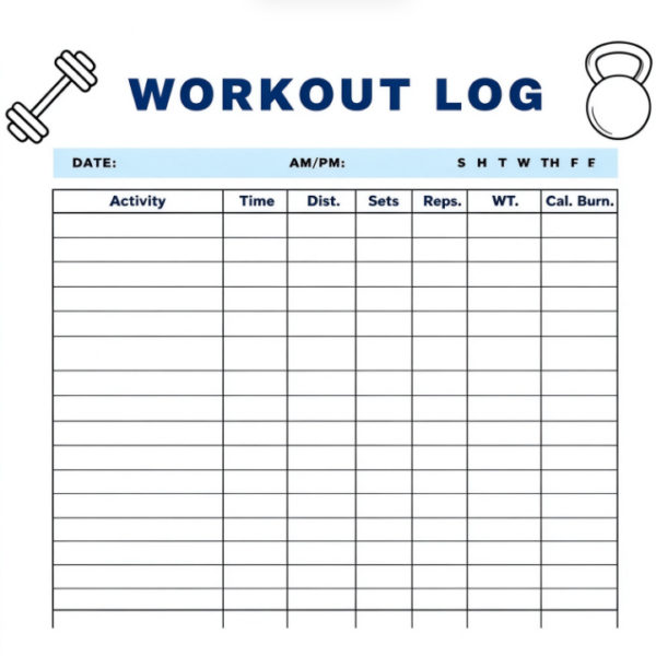 Exercise Equipment Usage Log