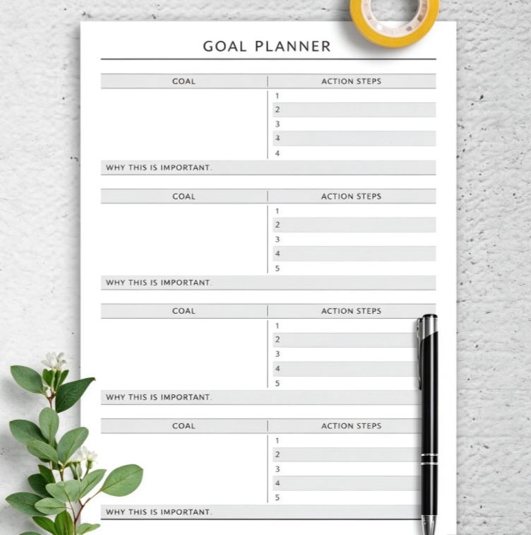 Fitness Goal Setting Worksheet